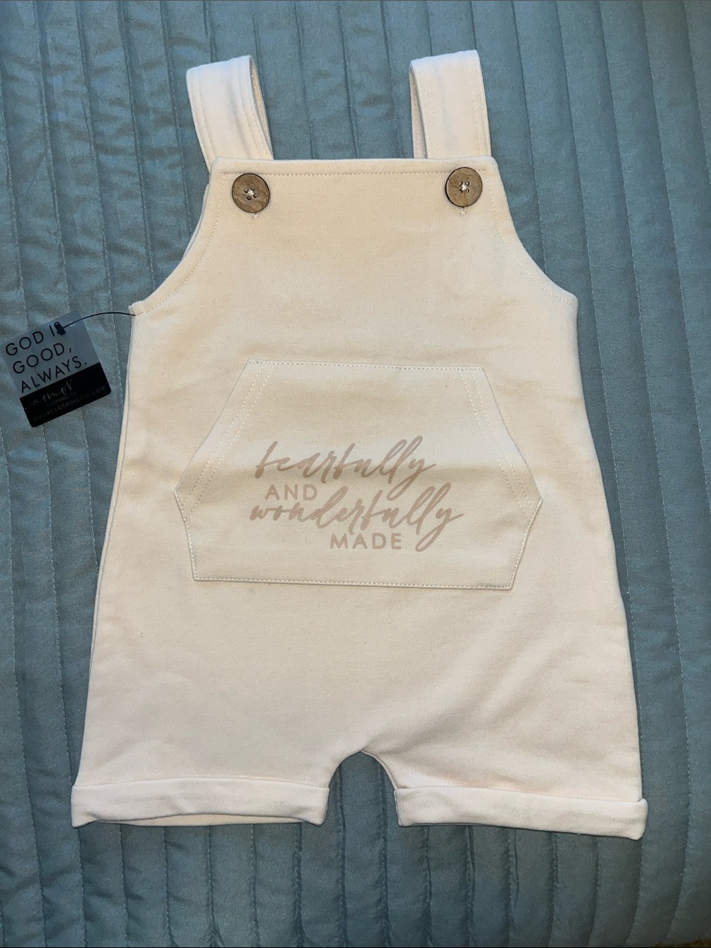 Baby organic cotton overalls